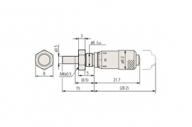 Микрометрическая головка, модель 101MH6.5FС