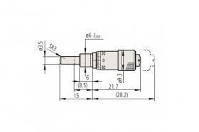 Микрометрическая головка, модель 101MH6.5S