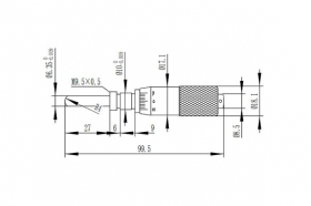 Микрометрическая головка, модель 101MH25SС
