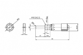 Микрометрическая головка, модель 101MH15SС