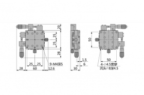 Ультратонкий линейный двухосевой транслятор, модель MAXY-60-13S