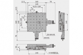 Ультратонкий линейный двухосевой транслятор, модель MAXY-160-70S