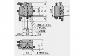 Комбинированный транслятор XYθ, модель MAXYR-60-P