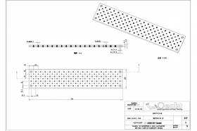 Алюминиевая плита с сеткой отверстий М4/М6, серия OHD-M