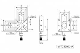 Линейные трансляторы с центральной апертурой 36 мм, серия M-TC90H-1