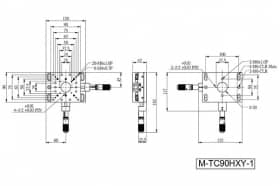 Линейные трансляторы с центральной апертурой 36 мм, серия M-TC90H-1