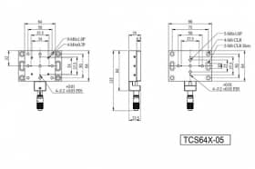 Линейные высокоточные трансляторы с платформой для крепления, серия M-TCS64-05