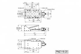 Вертикальные моторизированные платформы, серия M-PMZ116-20-C7