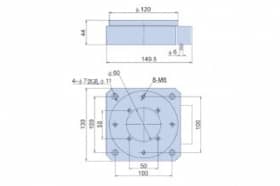Моторизированная поворотная платформа серия ZX130-120