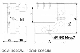 Кинематические держатели для цилиндрических линз серии GCM-10