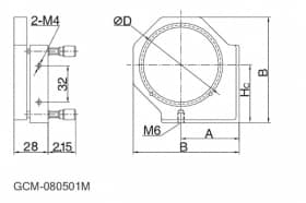 Кинематический держатель для средних зеркал/линз серии GCM-0805/0806