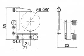 Компактный держатель для лазеров серии GCM-1821
