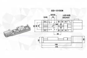 Линейный моторизированный транслятор с встроенным контроллером GCD-101050M