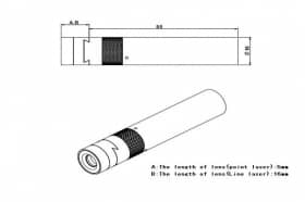 Портативные фиолетовые лазеры, длина волны 405 нм, модель PGL-F-405