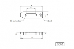 Алюминиевый зажим, модель BC-3