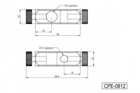 Крестообразный держатель 90°, модель CPE-0812