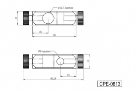 Крестообразный держатель 90°, модель CPE-0813