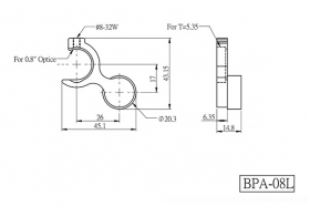 Прерыватель оптического пути, модель BPA-08L