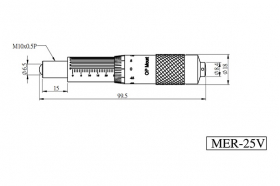 Высокоточные микрометрические винты, модель MER-25V