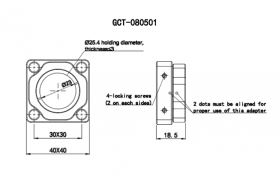 Быстросъемный магнитный держатель для оптики GCT-080501