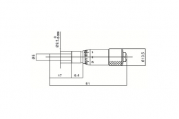 Микрометрическая головка, модель 101MH15F