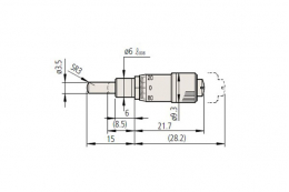 Микрометрическая головка, модель 101MH6.5S