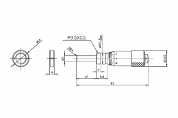 Микрометрическая головка, модель 101MH15SС
