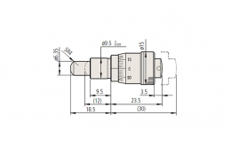 Микрометрическая головка, модель 202MH6.5S