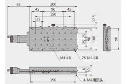 Линейный транслятор с градуировкой, модель MAX-100200С-100S