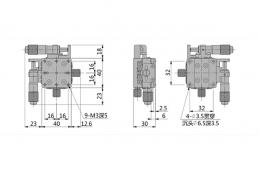 Ультратонкий двухосевой линейный транслятор, модель MAXY-40-13S