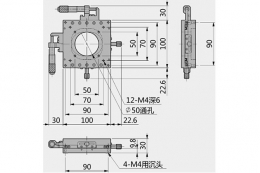 Ультратонкий линейный двухосевой транслятор с апертурой, модель MAXY-100-25STH