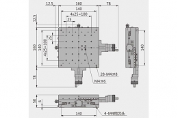 Ультратонкий линейный двухосевой транслятор, модель MAXY-160-70S
