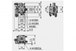 Комбинированный транслятор XYθ, модель MAXYR-40-P
