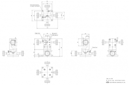 Двухосевой линейный транслятор 40х40 мм, оси XZ, перемещение 20 мм, модель LM-412W