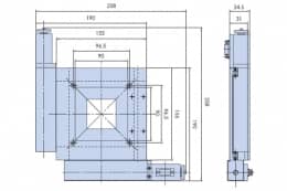 2-х осевые (X,Y) моторизированные планарные трансляторы серия ZT200-50x50