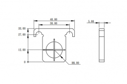 Мишень для юстировки оптики, модель CM-26T01
