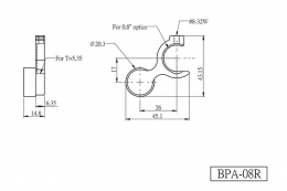 Прерыватель оптического пути, модель BPA-08R